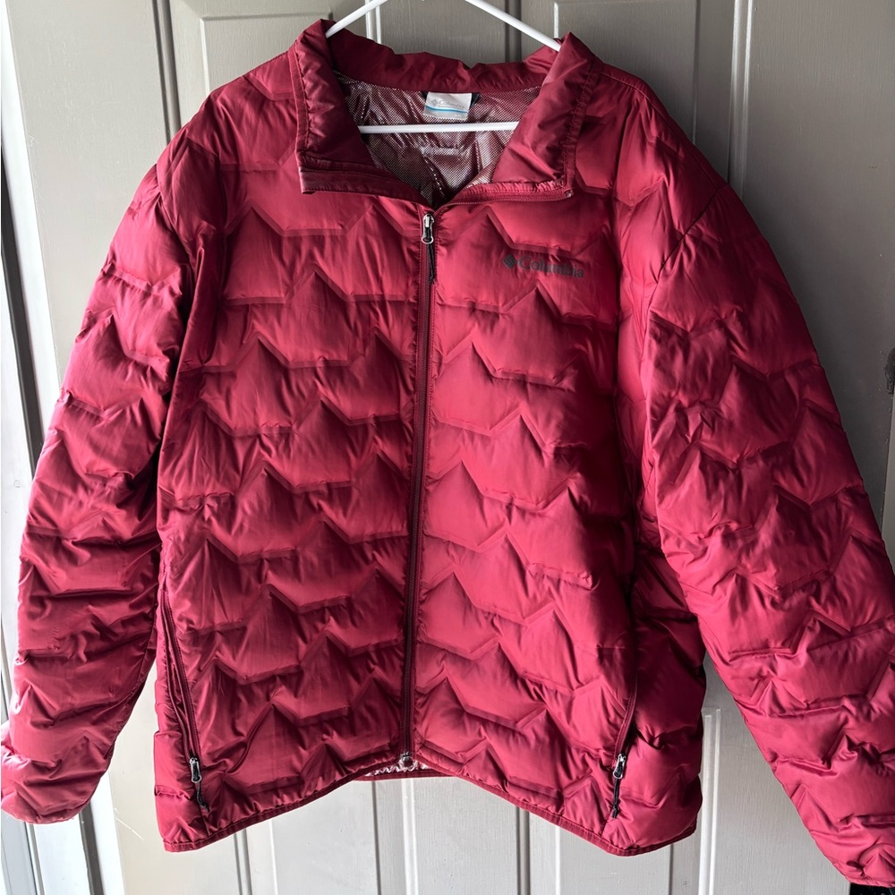 Columbia Burgundy Puffer Jacket